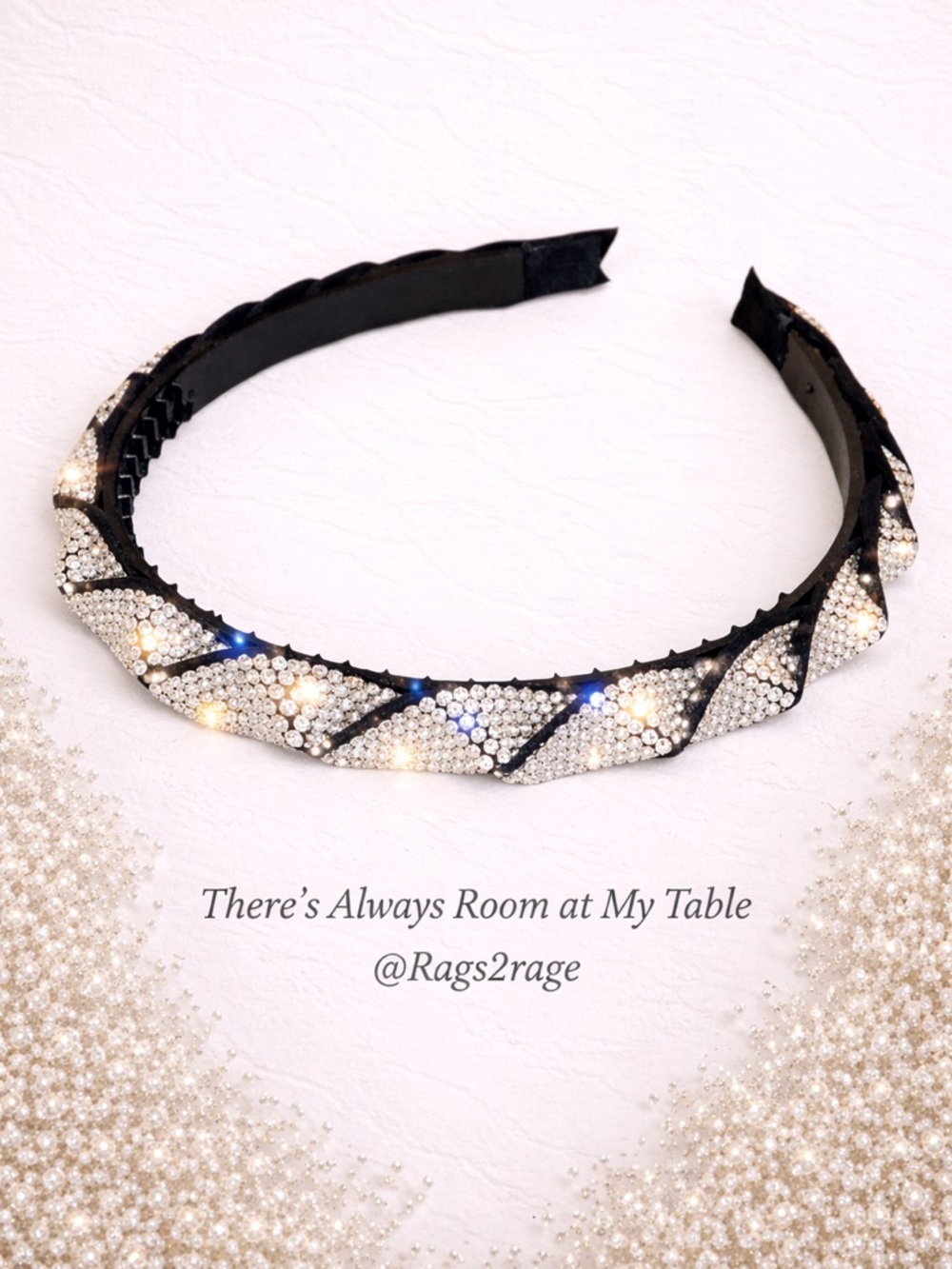 Full Diamond Fashion Head Band 
Press Hair Hoop SILVER TWIST